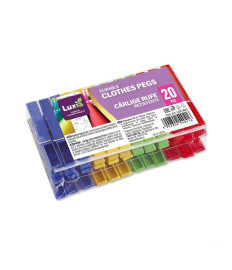 Cleşti pentru rufe din plastic 20 buc, LUXIA, LUX-4041